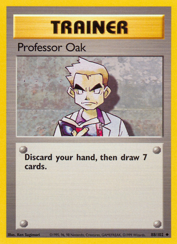 Base set Professor Oak #88/102 unlimited
